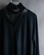 "JUNIOR GAULTIER" Sheer layered tie detail dress