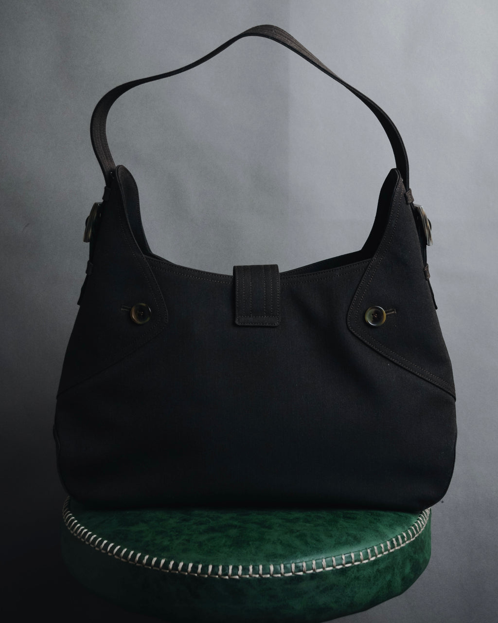 "Salvatore Ferragamo" 00’s canvas hobo shoulder bag