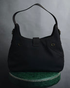 "Salvatore Ferragamo" 00’s canvas hobo shoulder bag