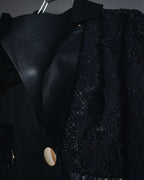 –SPECIAL– "VALENTINO"
Early 2010s lace and leather double-breasted jacket