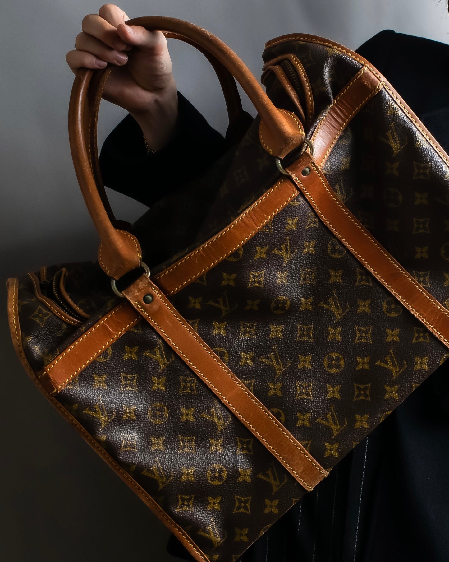 "LOUIS VUITTON" Monogram pattern pet carrier Boston bag