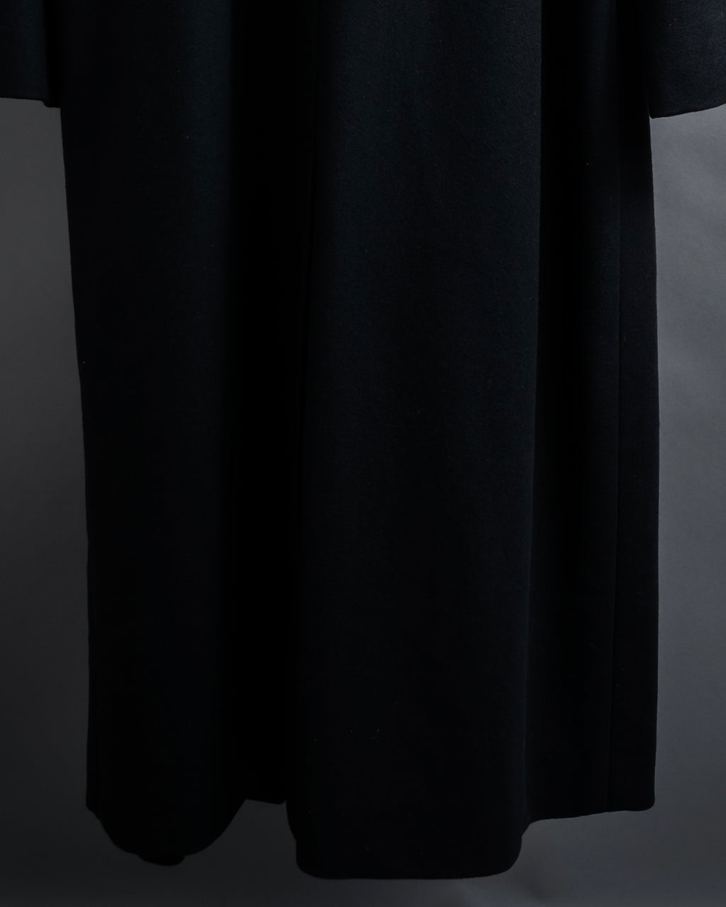 "CELINE" Hedi Slimane period metal buckle design long coat