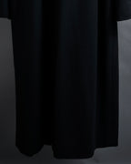 "CELINE" Hedi Slimane period metal buckle design long coat