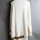 "ALEXANDER WANG" Asymmetrical tilden design knit switching sweater