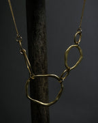 "Vintage organic ring necklace"