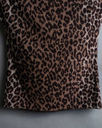 "DOLCE & GABBANA" Leopard print short cut and sew
