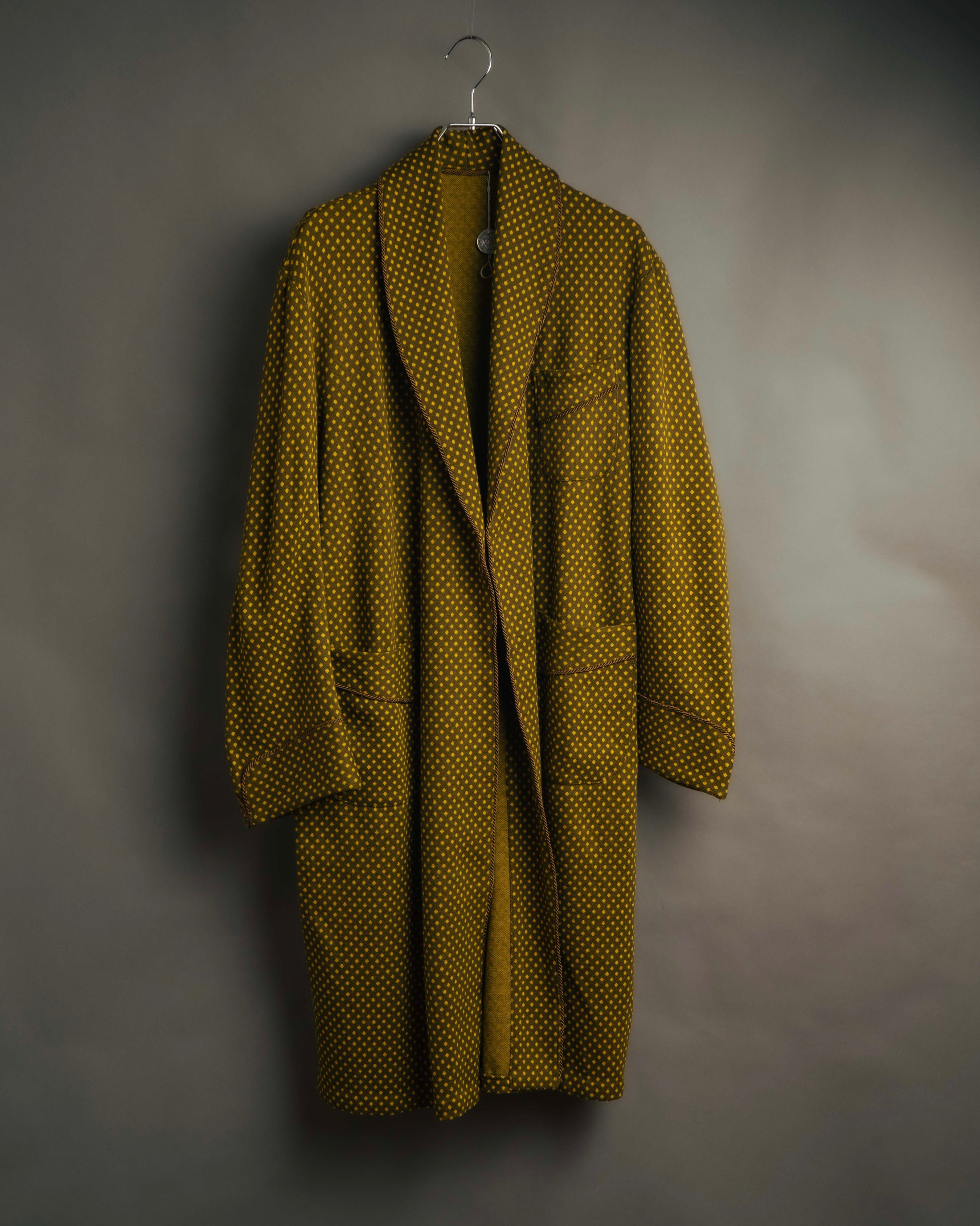 -MOOD Vintage Collections- 80’s Geometric pattern knit gown coat