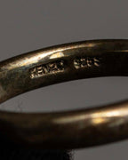 "KENZO" Transparent spherical top design silver 925 ring