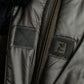 "FENDI JEANS" Hood design belted gradation color long nylon down coat