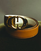 “Gucci” Leather reversible Double G belt