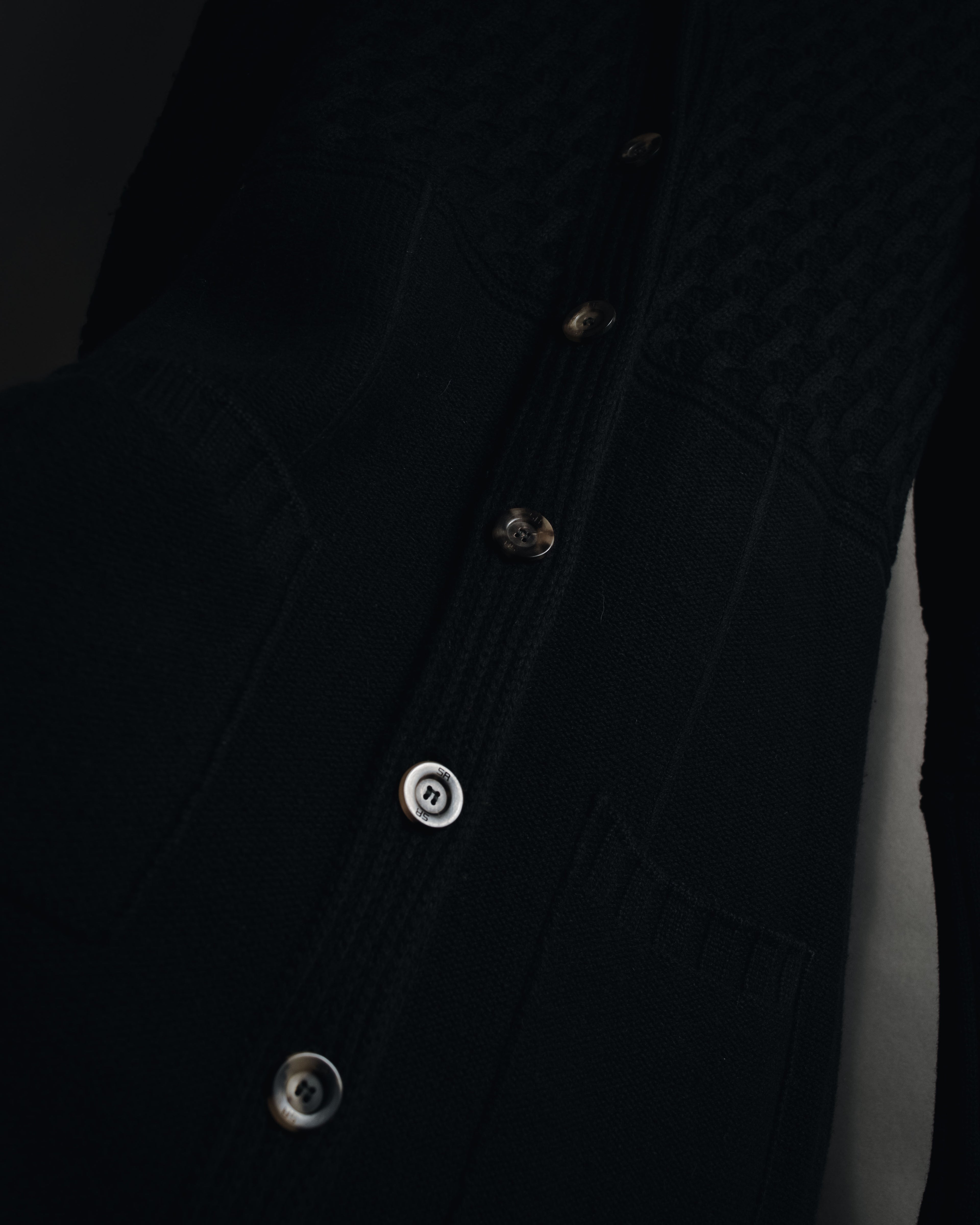 "SONIA RYKIEL" Textured knit button-front long cardigan