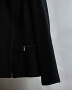 "GIORGIO ARMANI" Minimal design double zip-up jacket