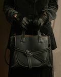"LOEWE" Gate top handle 2way leather bag