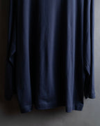 "CELINE" Piping design blue pajama set up