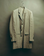 -SPECIAL- “Maison Martin Margiela” 2014SS raw-edge linen tailored jacket
