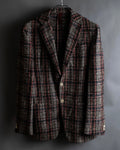 "Ernesto" Multicolor checked tailored jacket