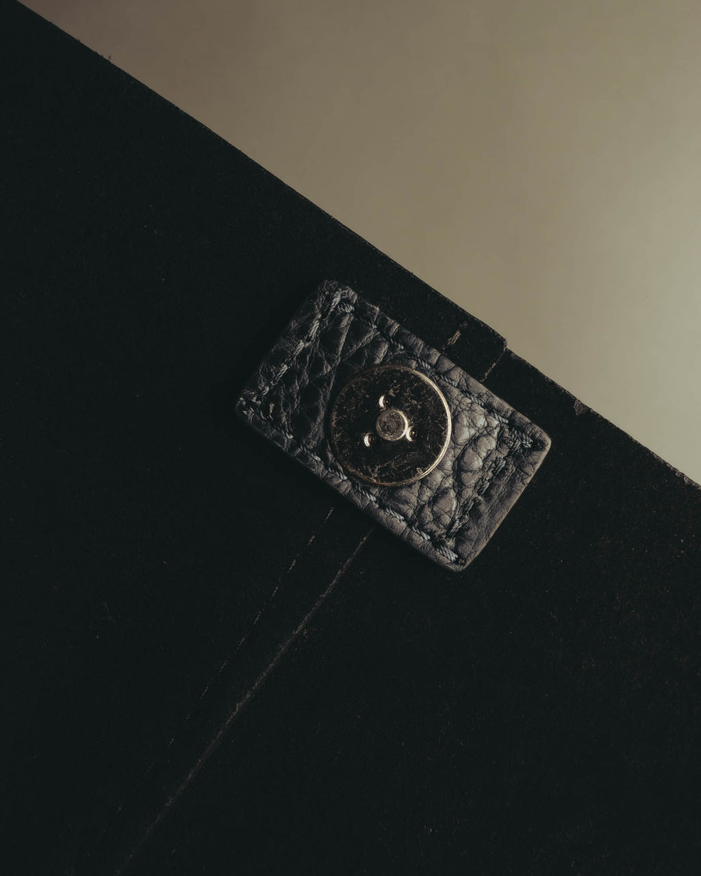 "GIANNI CHIARINI" 00's-10's Pebbled leather flap shoulder bag