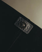 "GIANNI CHIARINI" 00's-10's Pebbled leather flap shoulder bag