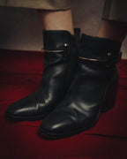 -SPECIAL- “BALENCIAGA” 2014-16’s Metal bar leather ankle boots
