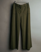 -SPECIAL- “Christian Dior” 2001 Galliano era olive wide safari trousers