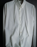 –SPECIAL– "BALENCIAGA" 2005-06’s Round collar chin tab paneled dress shirt