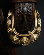 “BALENCIAGA” 2018’s- Archive-inspired spiral buckle belt