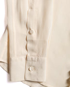 LOEWE by Jonathan Anderson/ Front Rope Trim Designed Dress Shirt Ivory