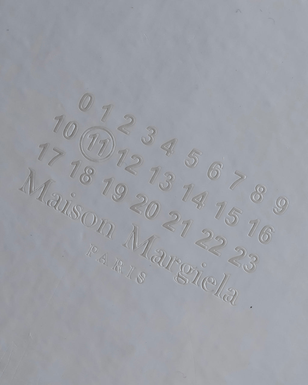 "MAISON MARGIELA" Check pattern gradient design chain shoulder leather wallet bag