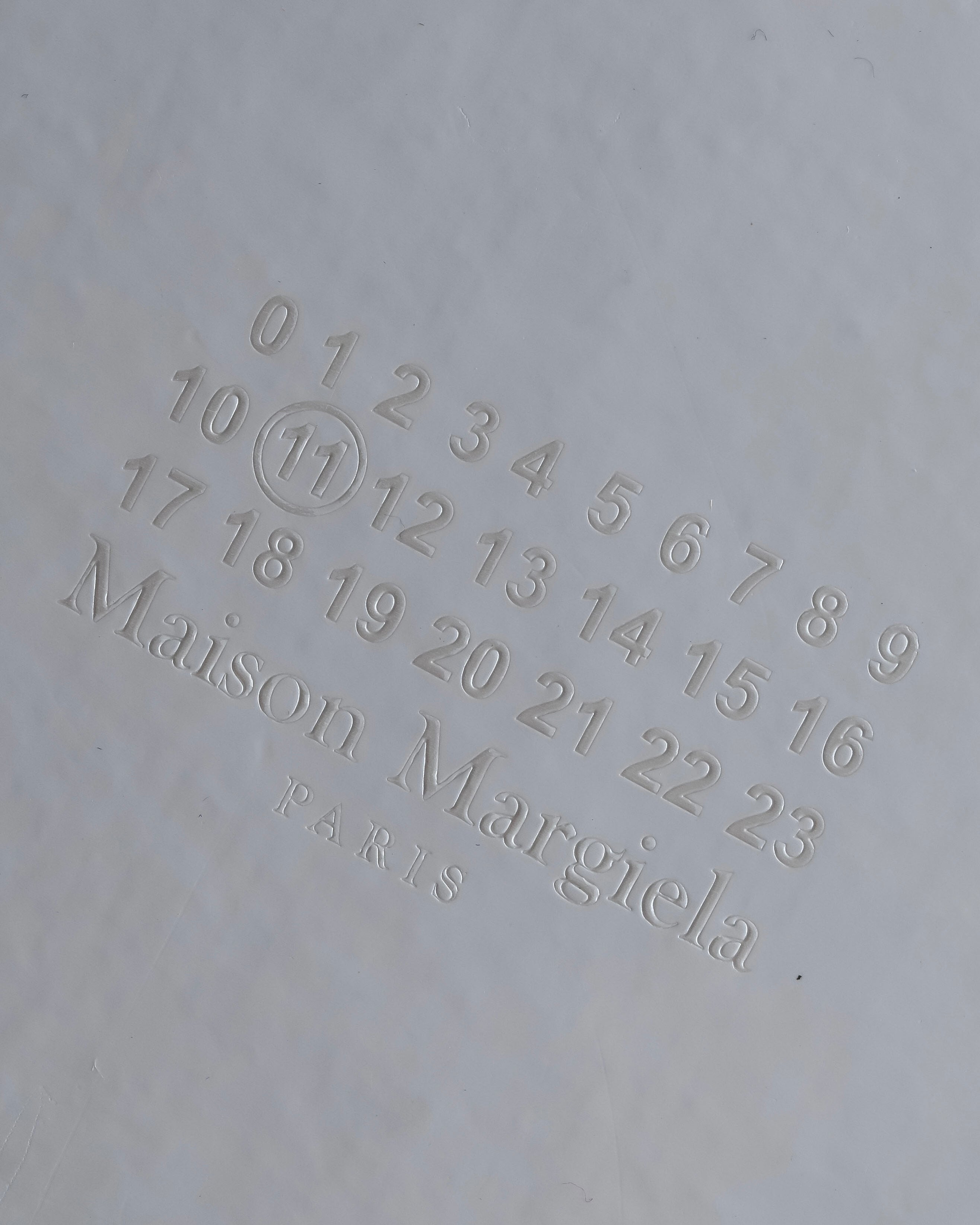 "MAISON MARGIELA" Check pattern gradient design chain shoulder leather wallet bag