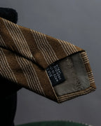 "GIORGIO ARMANI" Diagonal stripe woven silk necktie