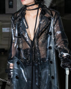 "DOLCE &amp; GABBANA" 23SS PVC material oversize trench coat