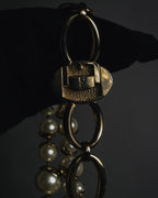 -SPECIAL- "Christian Dior"
John Galliano period Pearl Metal Design Layered Necklace