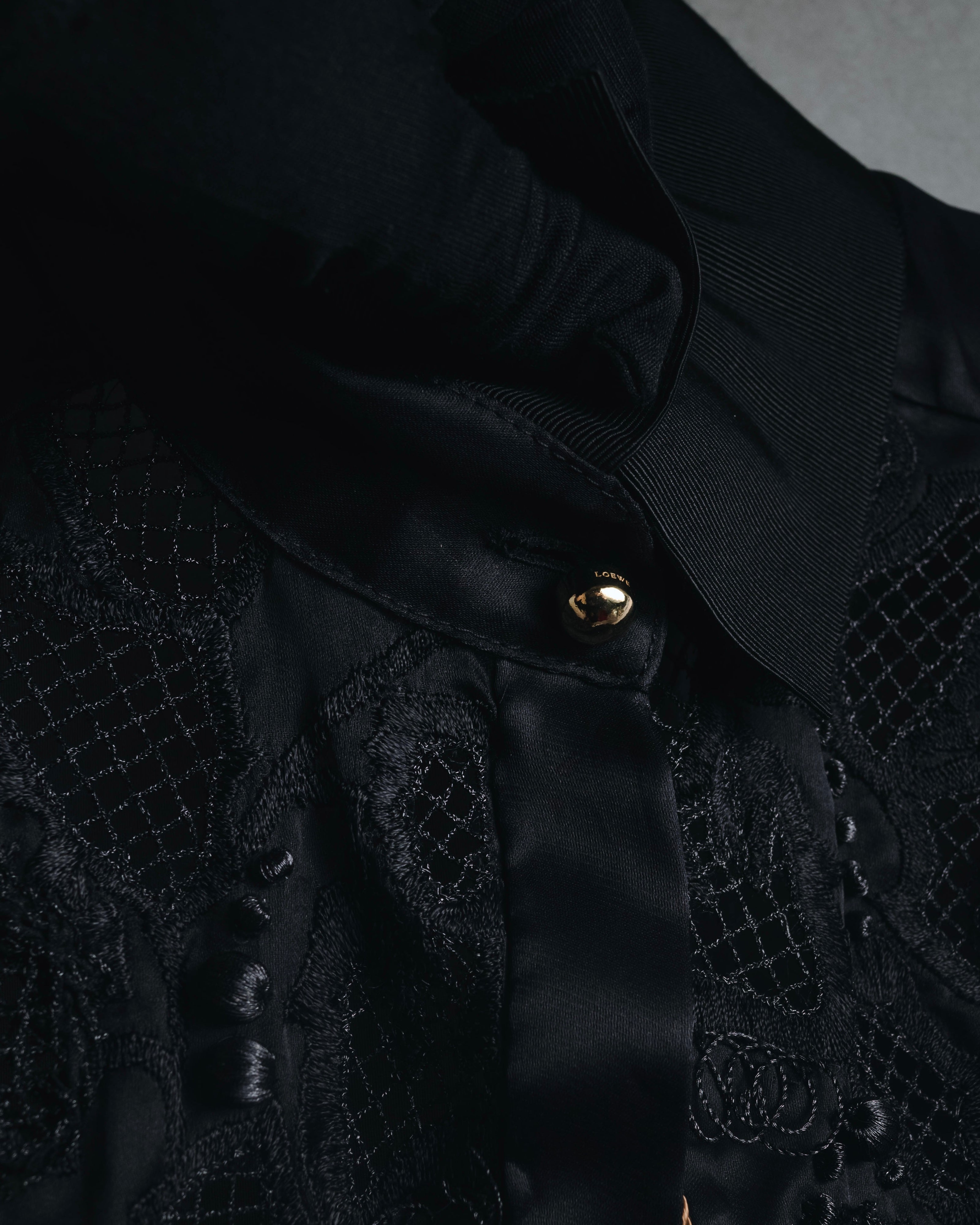 "LOEWE" 2014AW Sheer embroidered shirt