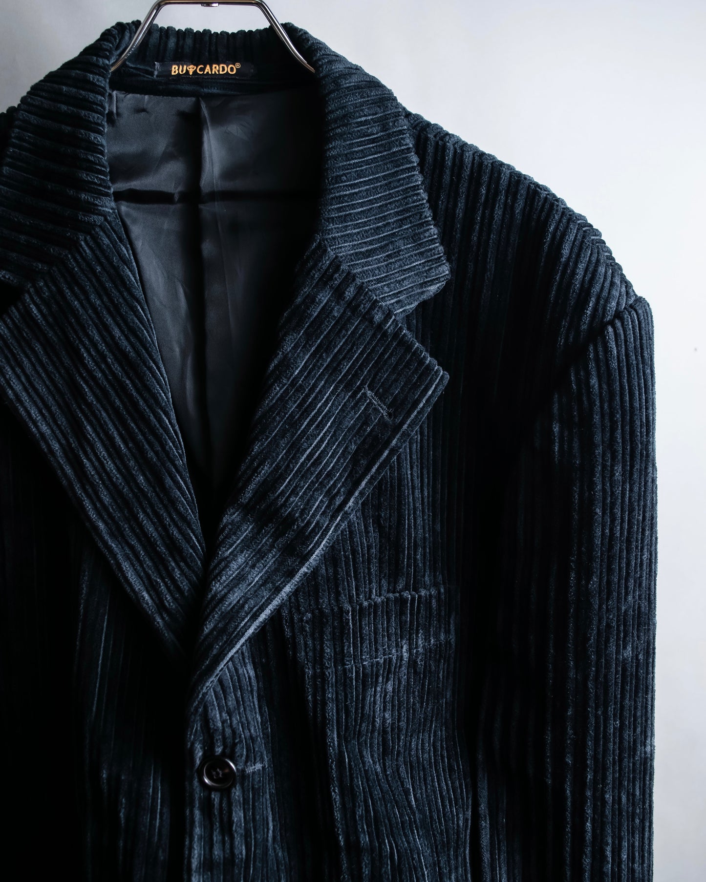 "BU CARDO" velour-like corduroy tailored jacket