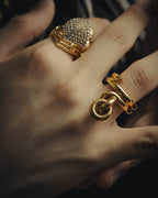 -SPECIAL- “BOTTEGA VENETA” 2021-2025 Gold tone sculptural knot ring