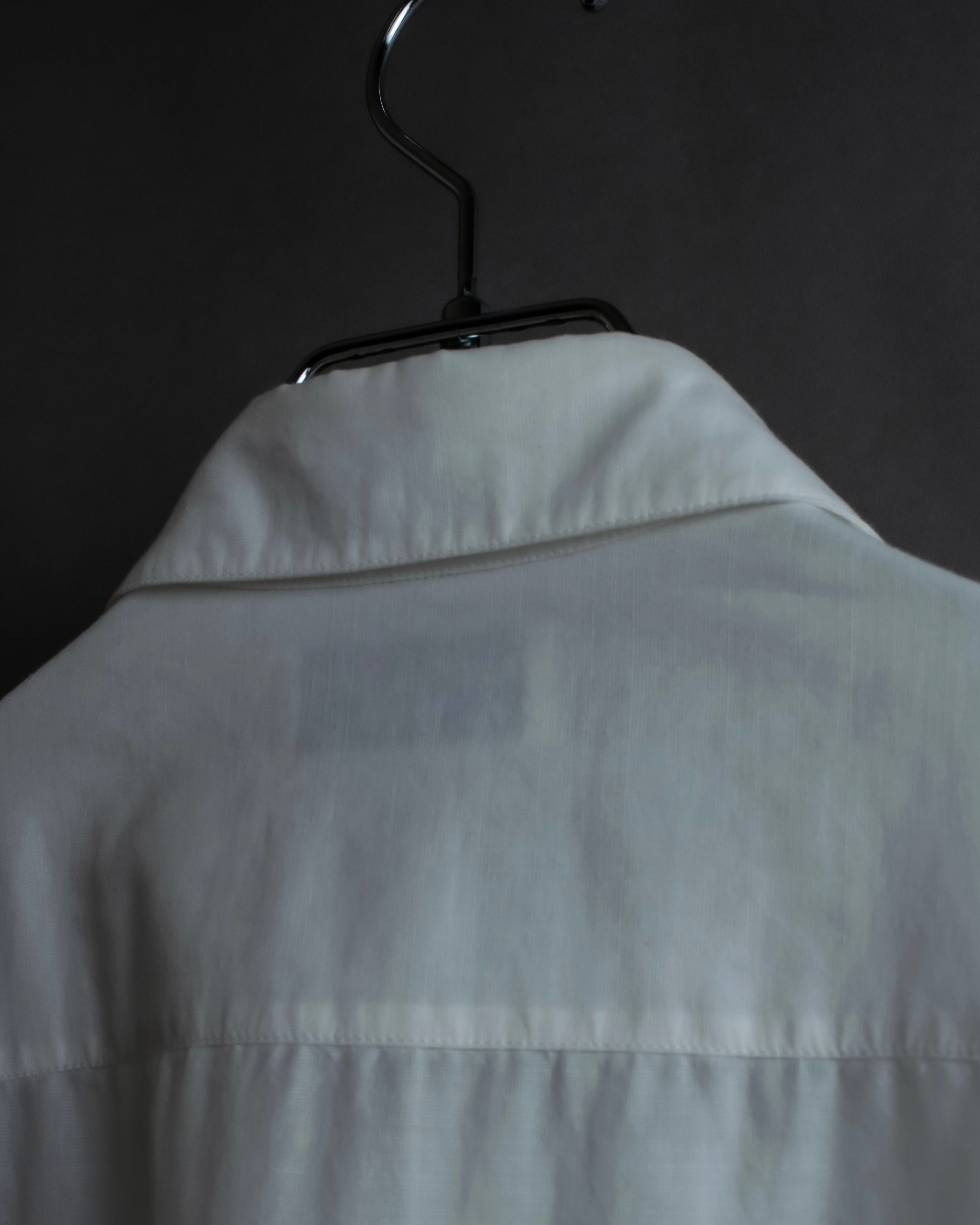 "Saint Laurent" 22SS Ribbon lace design tuxedo shirt