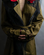 "MAISON MARGIELA" 20AW reconstructed tulle docking trench coat
