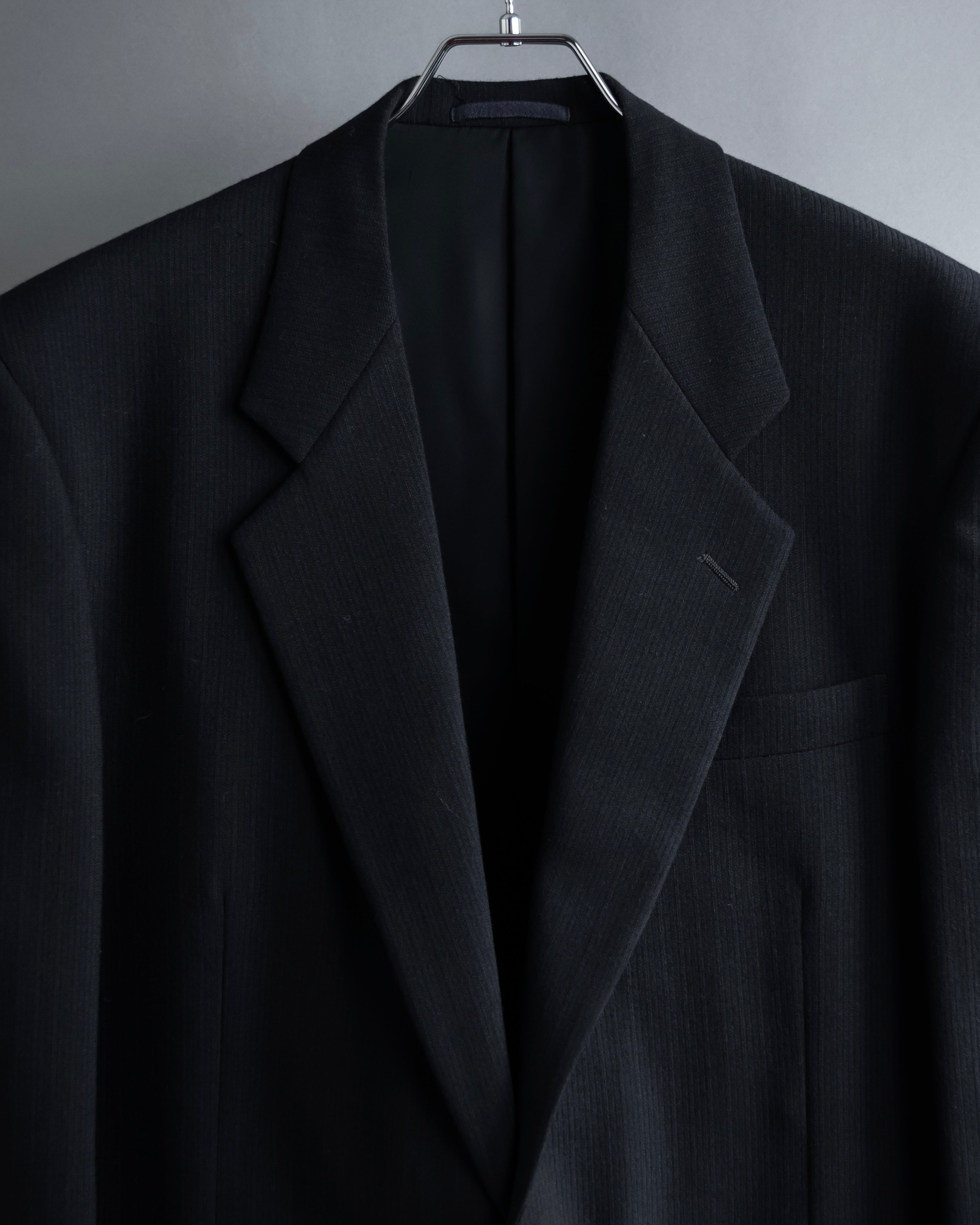 コムデギャルソン オムドゥ ピンストライプ スーツ 上下 Lサイズ 90s コムデギャルソン オムドゥCOMME des GARCONS HOMME DEUX ウール