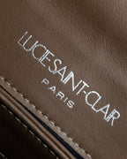 "LUCE SAINT-CLAR" Special textured leather one-handle bag