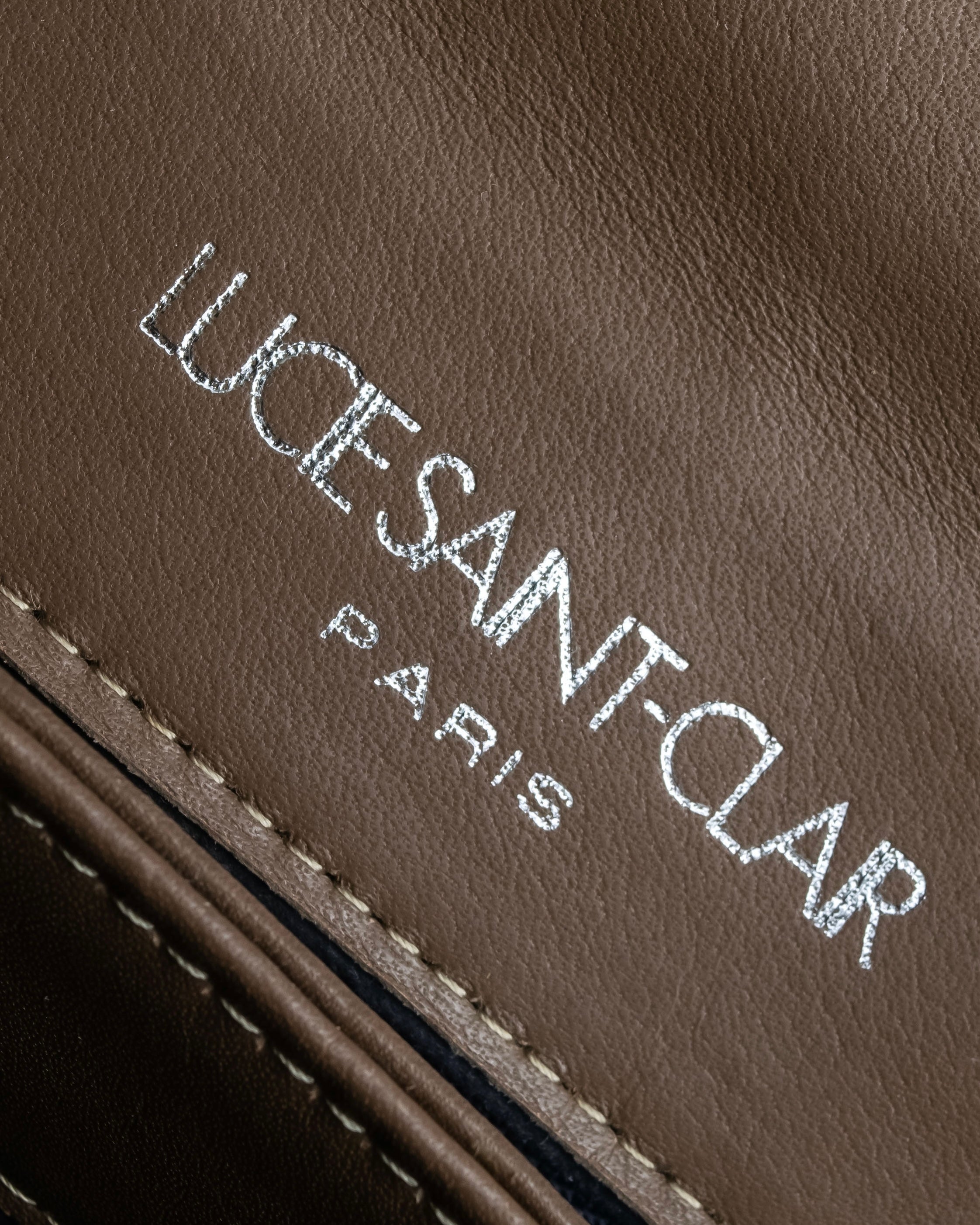 "LUCE SAINT-CLAR" Special textured leather one-handle bag