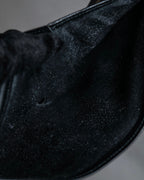 "YVES SAINT LAURENT" Cassandra logo engraved leather bi-fold wallet