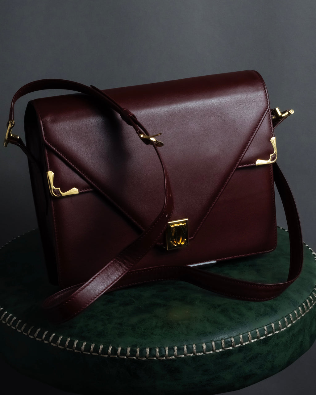 "Cartier" Les Must de Cartier geometric design shoulder bag