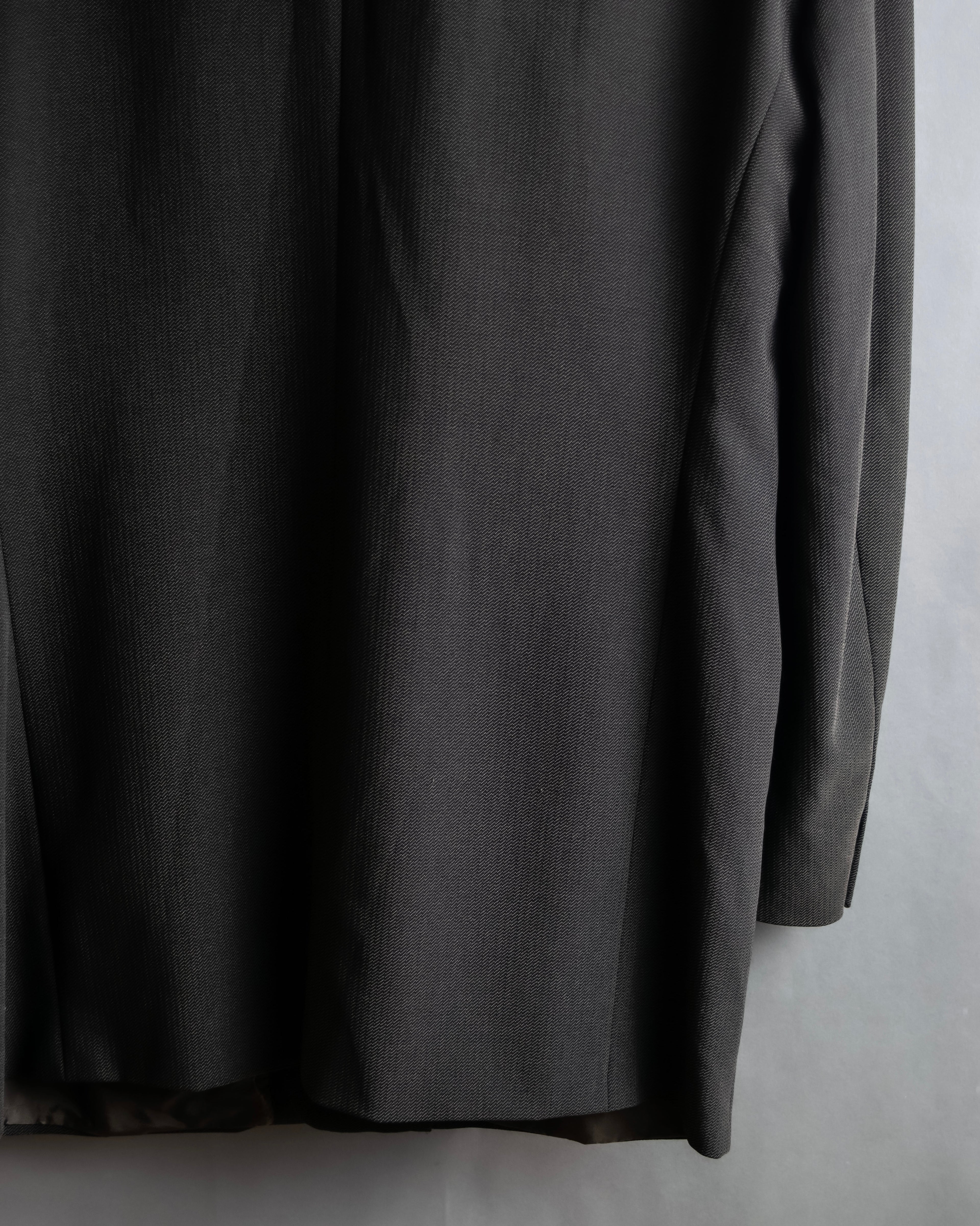 "GIORGIO ARMANI" 90's Oversized brown tailored jacket