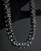 "DRIES VAN NOTTEN" 2022's Double crystal detail magnetic choker