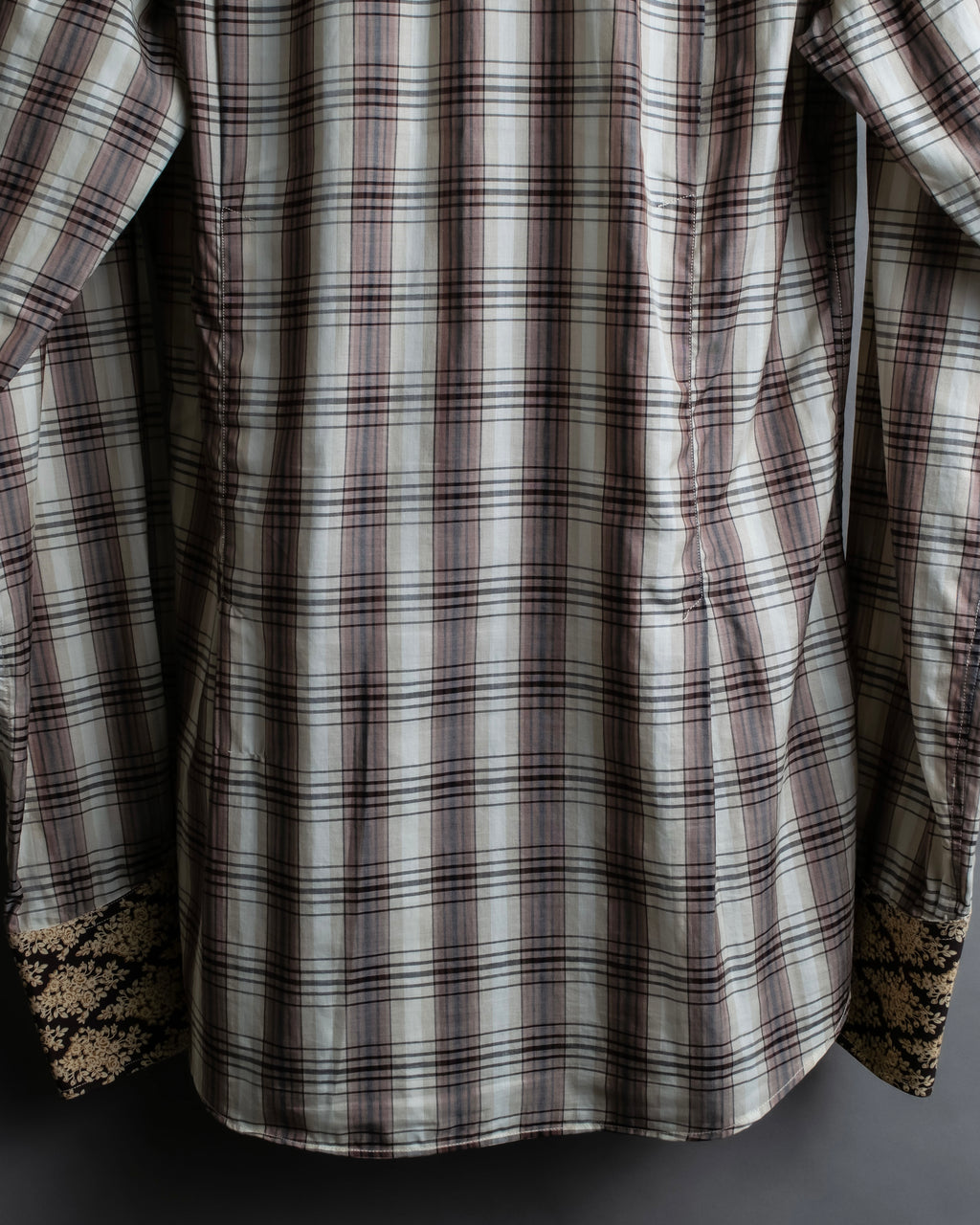 "GUCCI" Floral and checkered western shirt