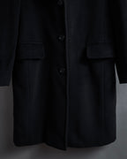 "Max Mara" 90's White tag tailored collar angora mix coat