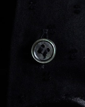 "tricot COMME des GARCONS"  80's Tiered ruffle design, dotted sheer blouse