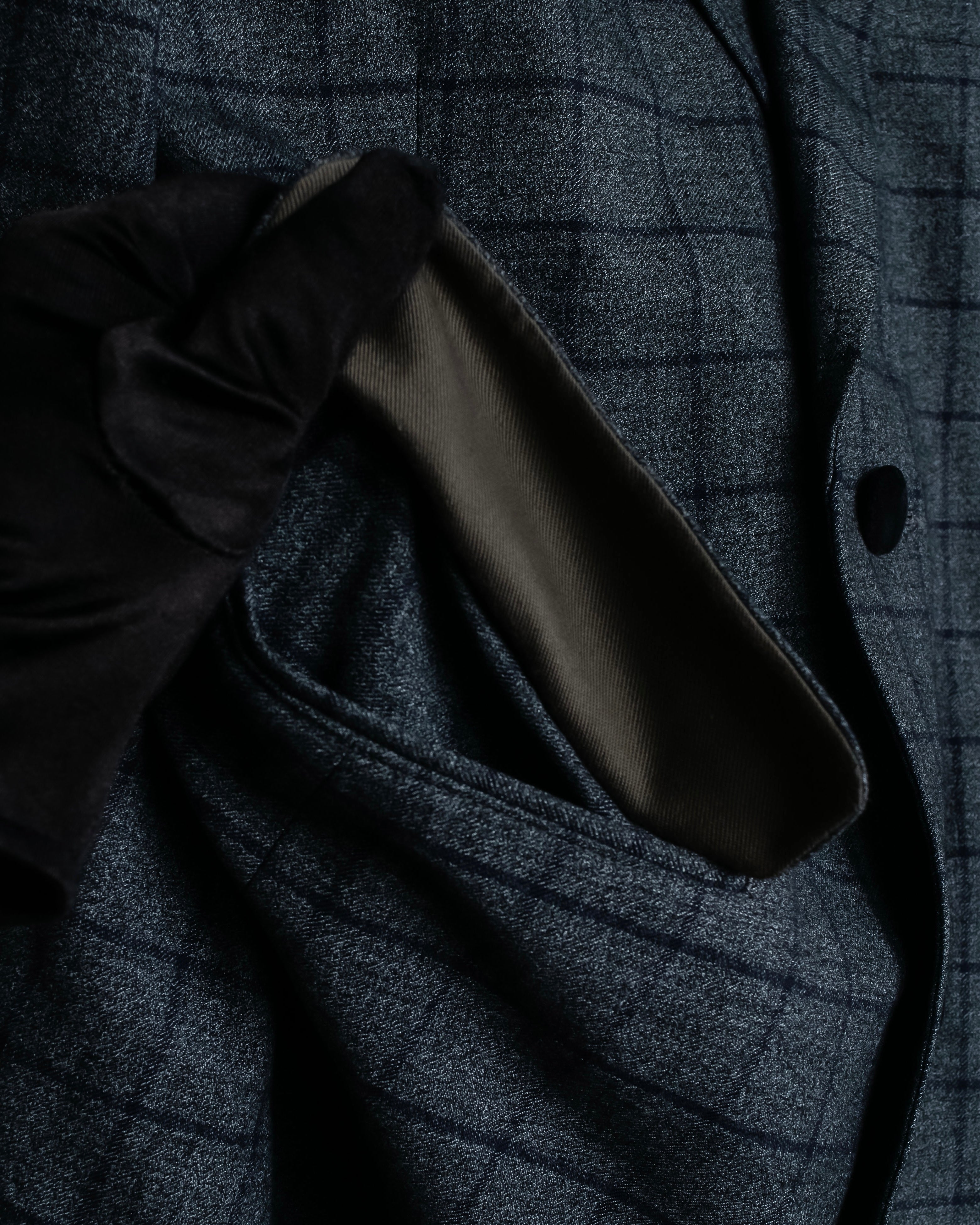 "JOHNBULL" Velvet collar design chesterfield coat