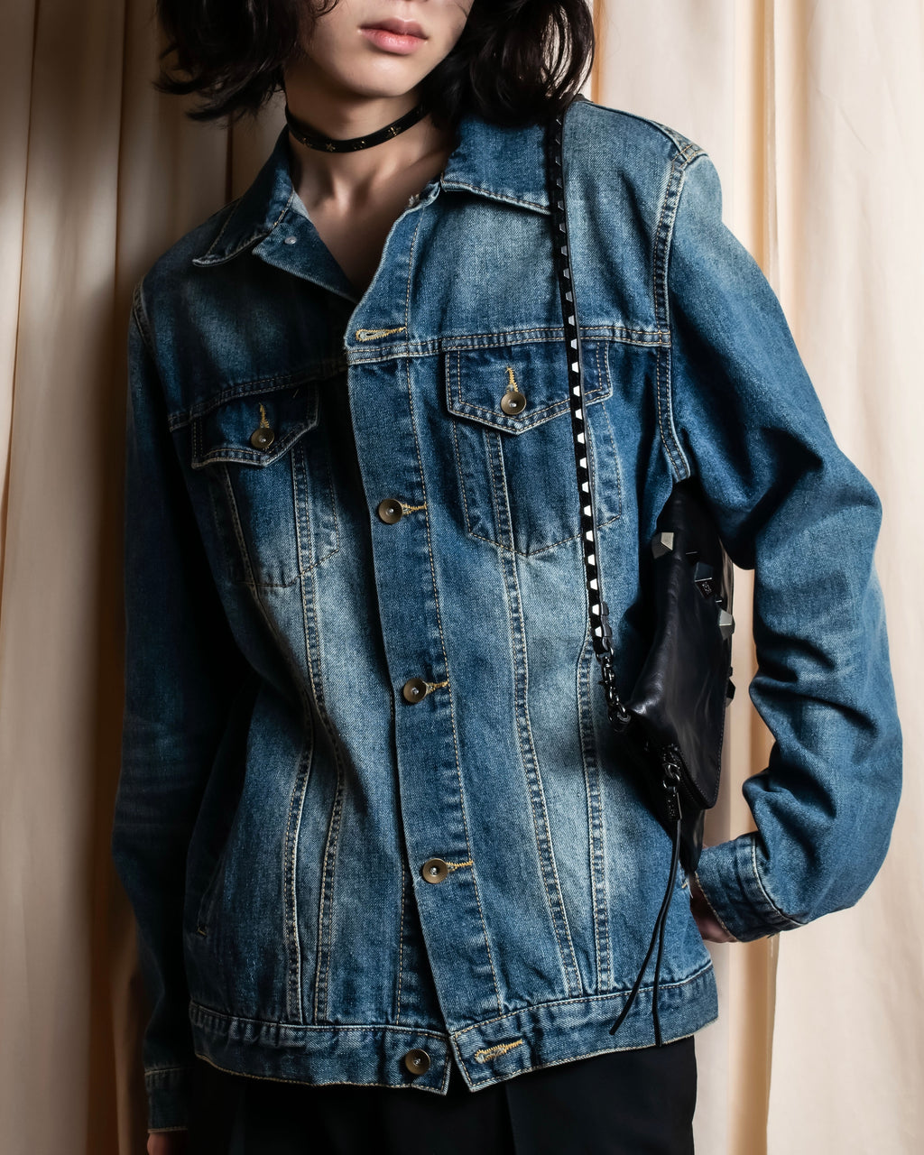 "NUMBER (N)INE" Vintage washed denim jacket