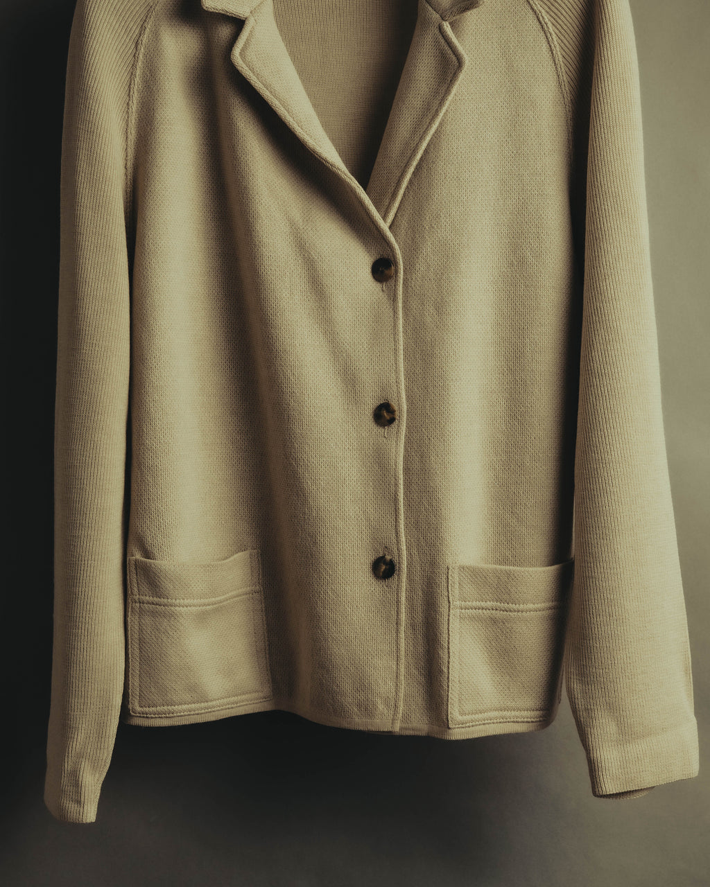 “Salvatore Ferragamo” 90’s-00’s Virgin wool raglan-sleeve cardigan jacket